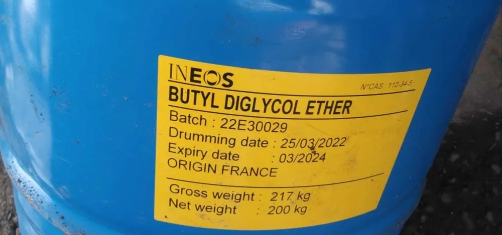 BUTYL GLYCOLETHER - BCS INEOS (Pháp)